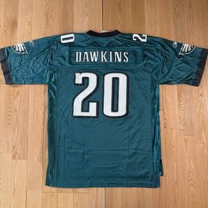 Philadelphia Eagles Brian Dawkins 20 Reebok On Field NFL Green Jersey Mens XL